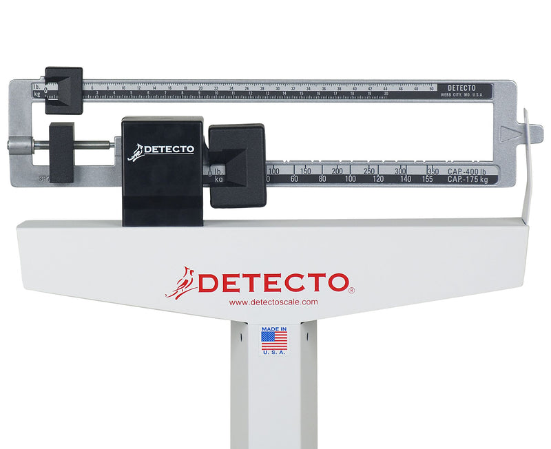 Detecto 2391 Mechanical Eye-Level Physician Scale with Height Rod [Brand New]