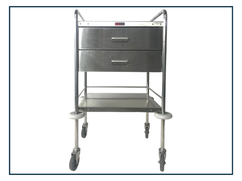 Stainless Steel Instrument Trolley (60 x 45 x 105) [Refurbished]