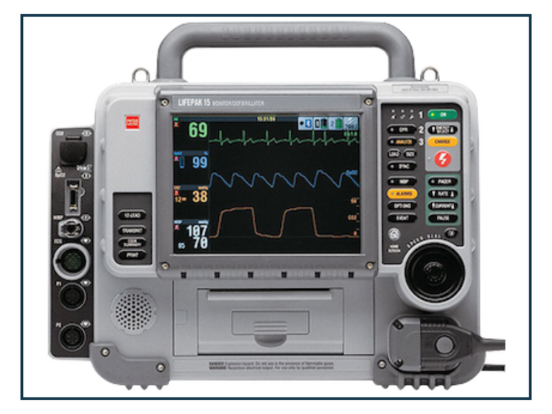 Lifepak 15 V2 Fully Loaded With 12 Lead ECG Defibrillator [Refurbished]