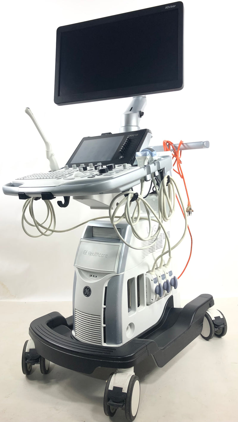 GE Logiq S8 XDClear Ultrasound System with three Transducers [Refurbished]