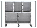 Shor-line Stainless Steel Mobile Animal Cage Bank [Refurbished]