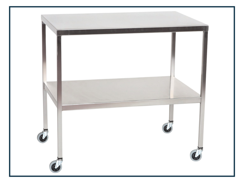 Stainless Steel Instrument Trolley (100 x 50 x 90) [Refurbished]