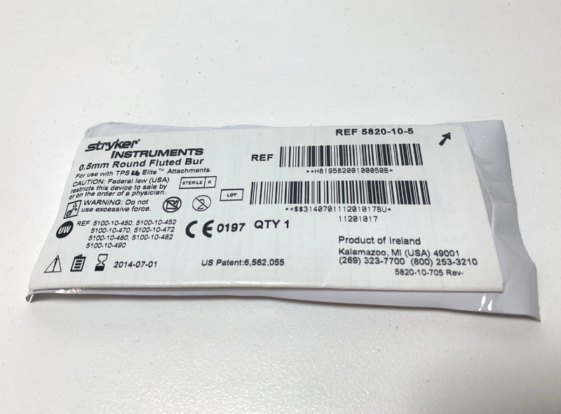 [Expired] Stryker 0.5mm Round Fluted Bur