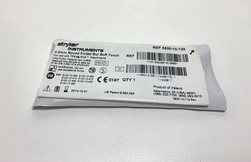 [Expired] Stryker 2.0mm Round Fluted Bur Soft Touch