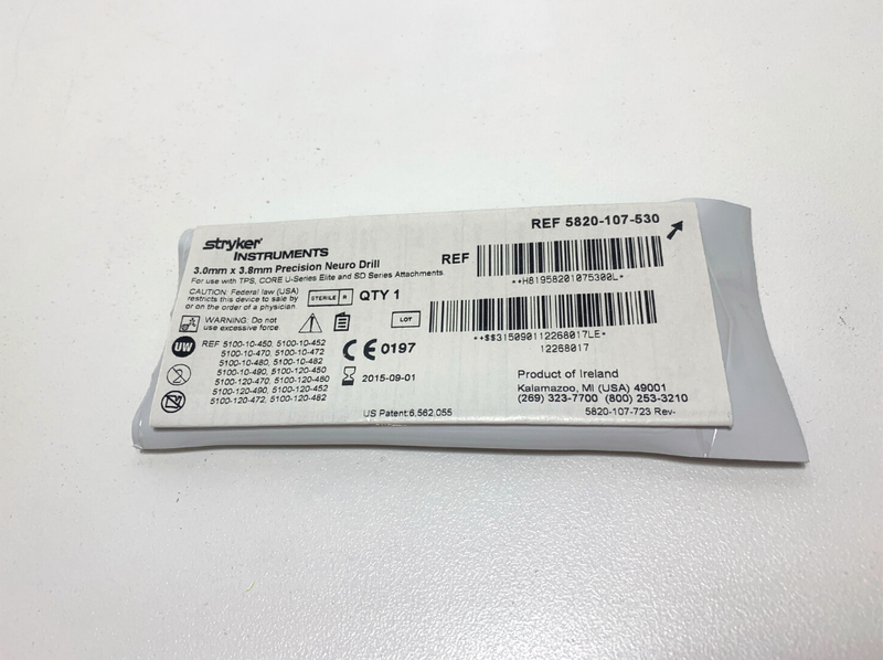 [Expired] Stryker 3.0mm x 3.8mm Precision Neuro Drill