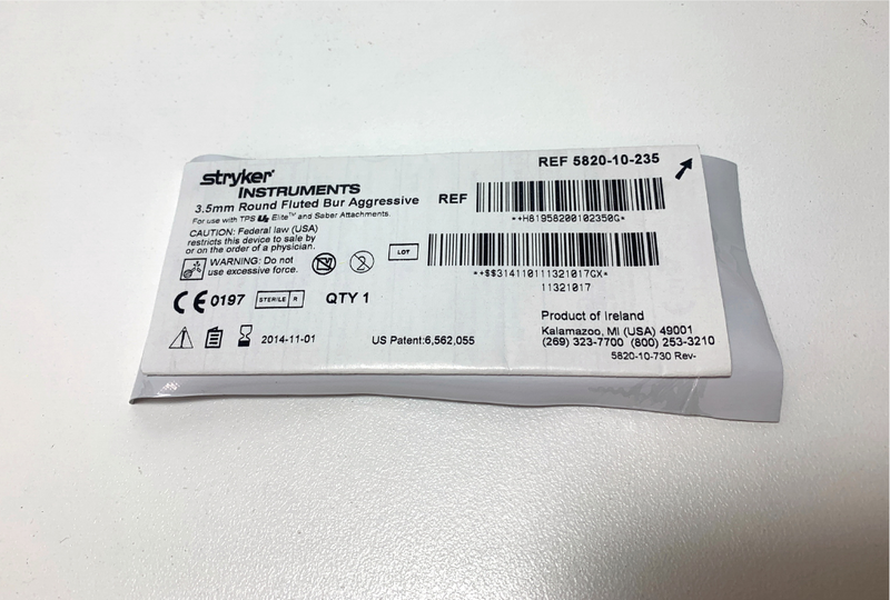 [Expired] Stryker 3.5mm Round Fluted Bur Aggressive