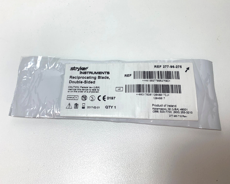 [Expired] Stryker Reciprocating Blade, Double-Sided