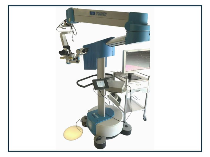 Moller Wedel Hi-R900 ophthalmic Laser Microscope with Camera and Monitor [Refurbished]