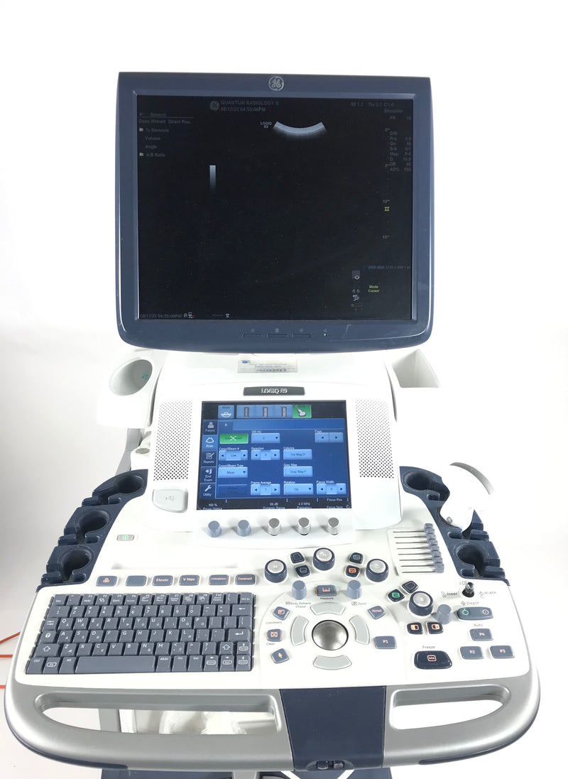 GE logiq E9 Ultrasound System with 2 Transducers [Refurbished]