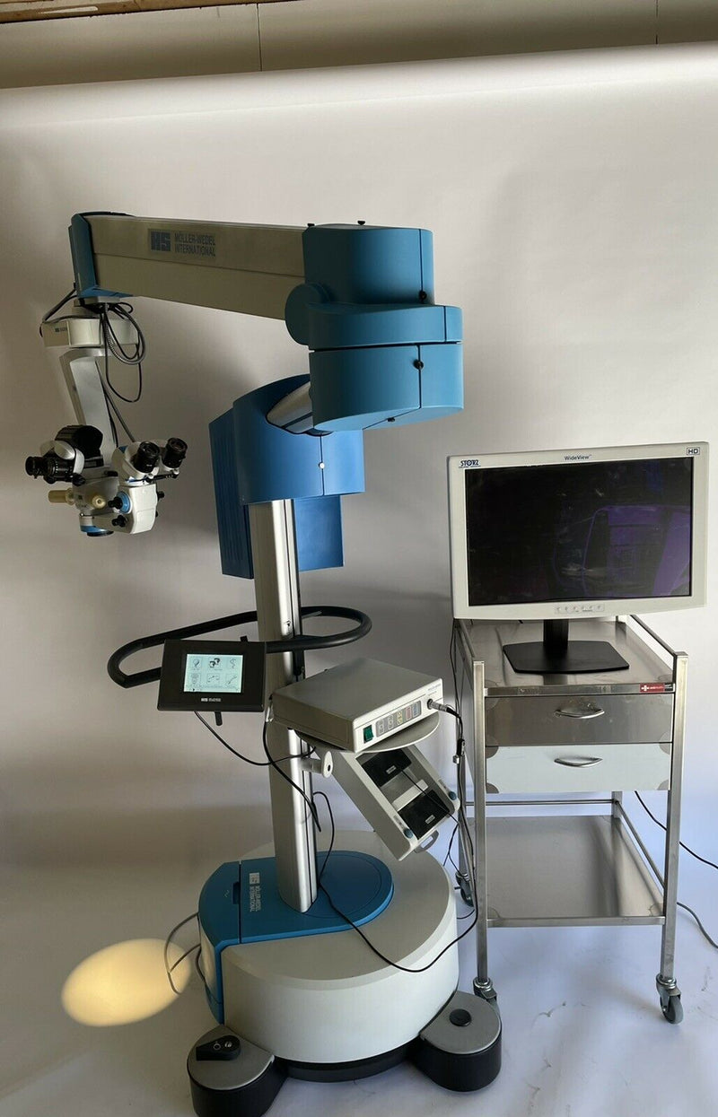 Moller Wedel Hi-R900 ophthalmic Laser Microscope with Camera and Monitor [Refurbished]