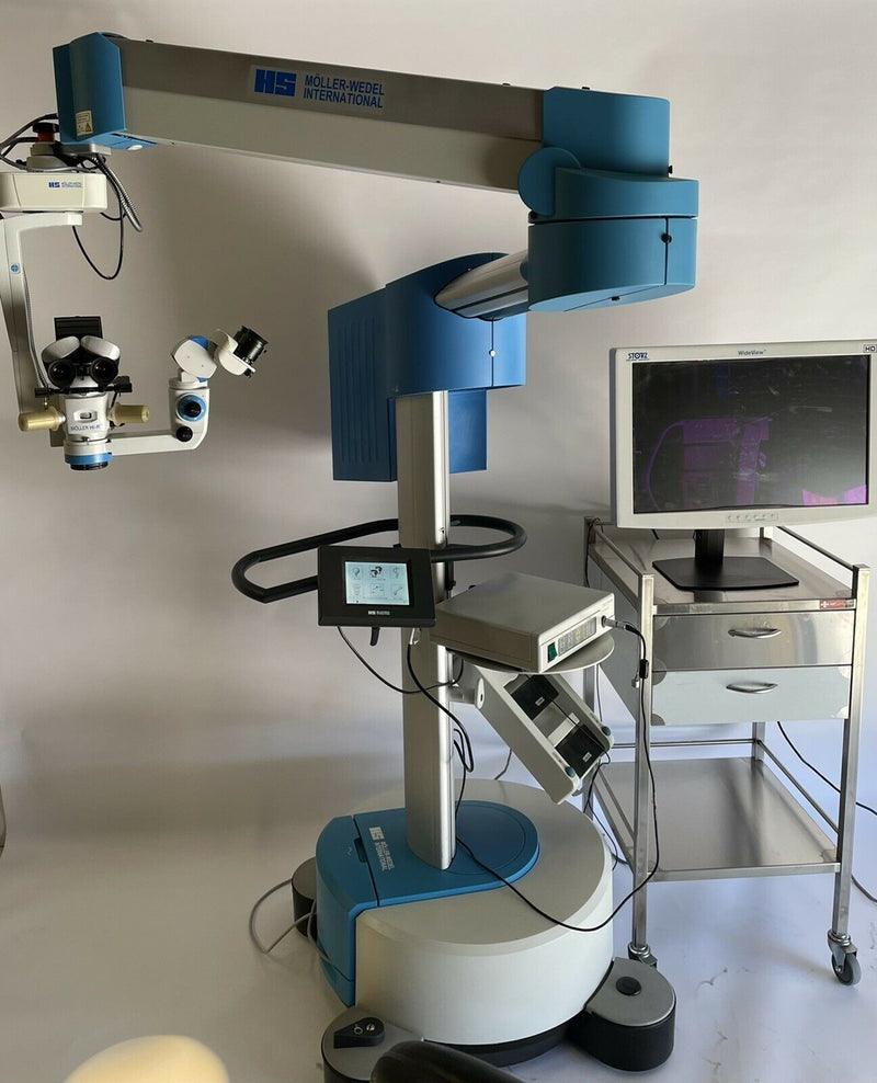 Moller Wedel Hi-R900 ophthalmic Laser Microscope with Camera and Monitor [Refurbished]